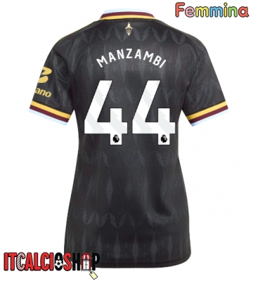 Aston Villa Johan Manzambi #44 Seconda Maglia Femmina 2026-27 Manica Corta